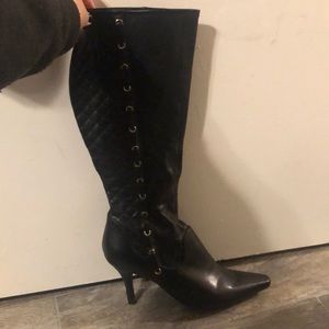 Guess thigh high heeled boots